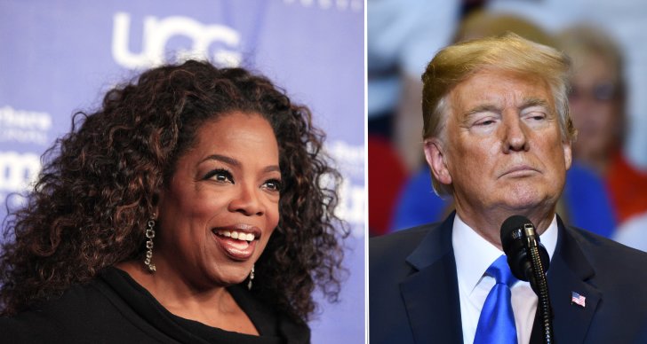 Montage på Trump och Oprah